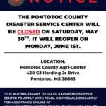 Pontotoc County disaster center closes May 30, reopens June 1 Pontotoc County disaster center closes May 30, reopens June 1