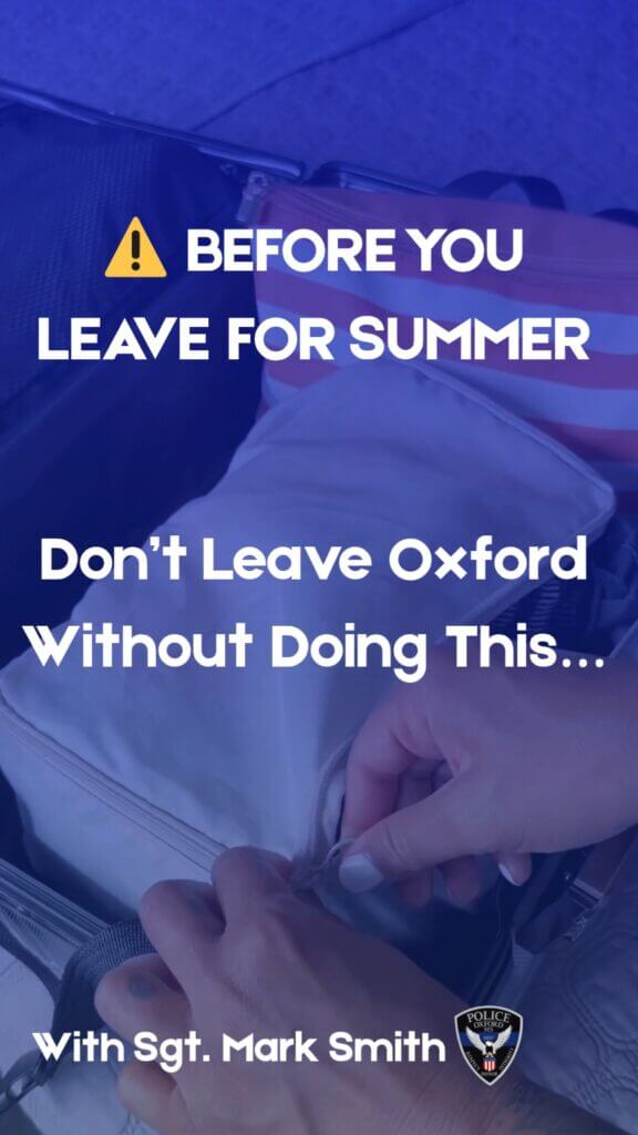 Facebook reel urges Oxford, Ole Miss students to secure homes for summer