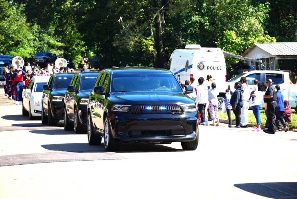 Jackson police participate in Westside May Day parade