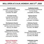 Disaster survivor assistance centers open Monday in nine counties Disaster survivor assistance centers open Monday in nine counties