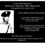 Ocean Springs Police hold wreath ceremony for Sgt. 'Red' Beaugez Ocean Springs Police hold wreath ceremony for Sgt. 'Red' Beaugez