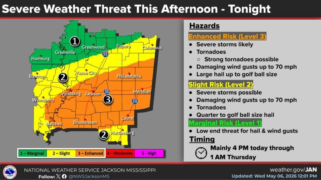 Facebook post 'Severe Weather Forecast Update' urges preparedness