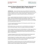 Official requests Major Disaster Declaration from President Trump Official requests Major Disaster Declaration from President Trump