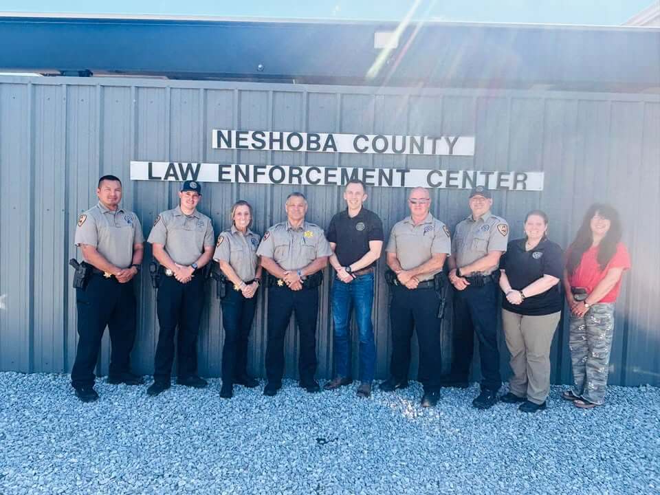 State Auditor Shad White meets Neshoba County sheriff
