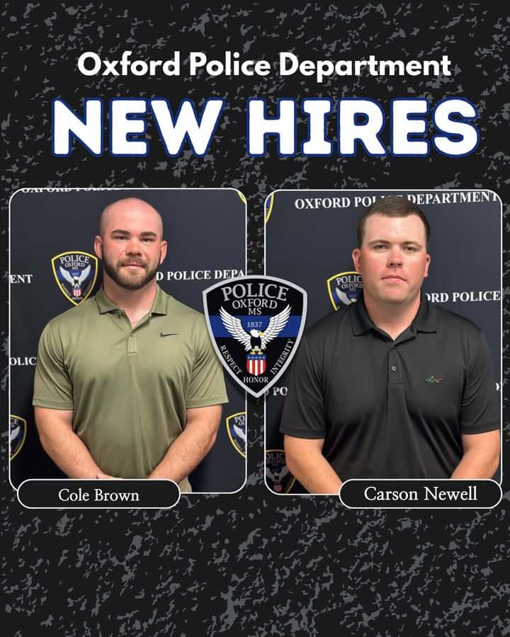 Oxford Police Department adds two patrol officers
