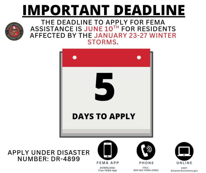 Winter storm assistance deadline nears for affected residents