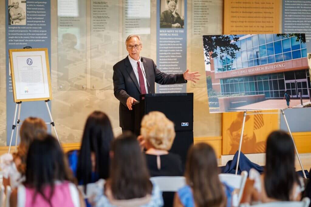 UMMC names John E. Hall Research Building at retirement