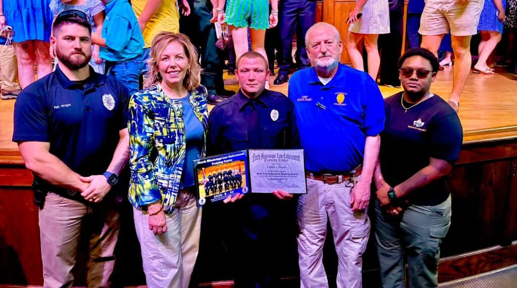 Booneville congratulates Officer Clinton Franks on completing training