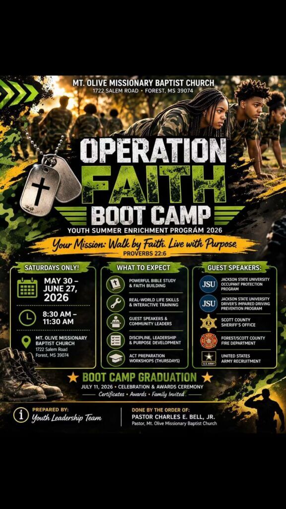 Scott County deputies speak with Mt. Olive church youth at Vacation Bible School
