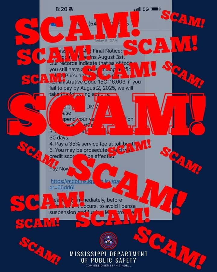 Facebook post warns of scam claiming license suspension