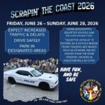 Biloxi police warn of traffic, parking rules for Scrapin' the Coast 2026 Biloxi police warn of traffic, parking rules for Scrapin' the Coast 2026