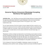 Accelerate MS opens Workforce Pell applications, Reeves says Accelerate MS opens Workforce Pell applications, Reeves says