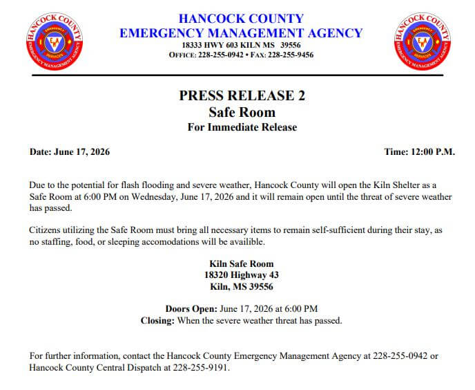 Safe room opens in Hancock County
