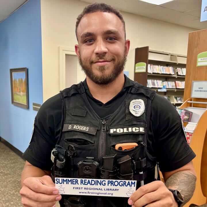 Oxford summer reading program names Officer Rogers patron of week
