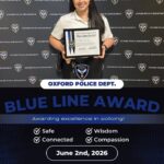 Oxford Police honor Blue Line Award recipients Oxford Police honor Blue Line Award recipients