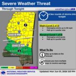 National Weather Service expands slight risk for severe storms in Mississippi National Weather Service expands slight risk for severe storms in Mississippi