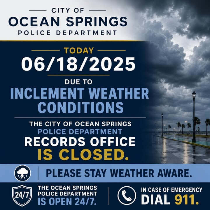 Ocean Springs police post on Facebook