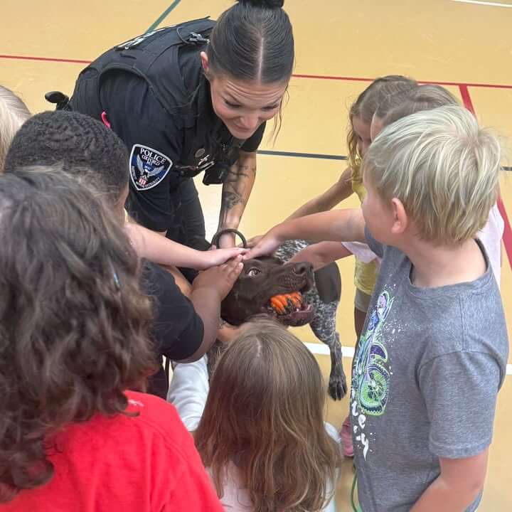 Oxford Police K-9 Visits OPC Camp