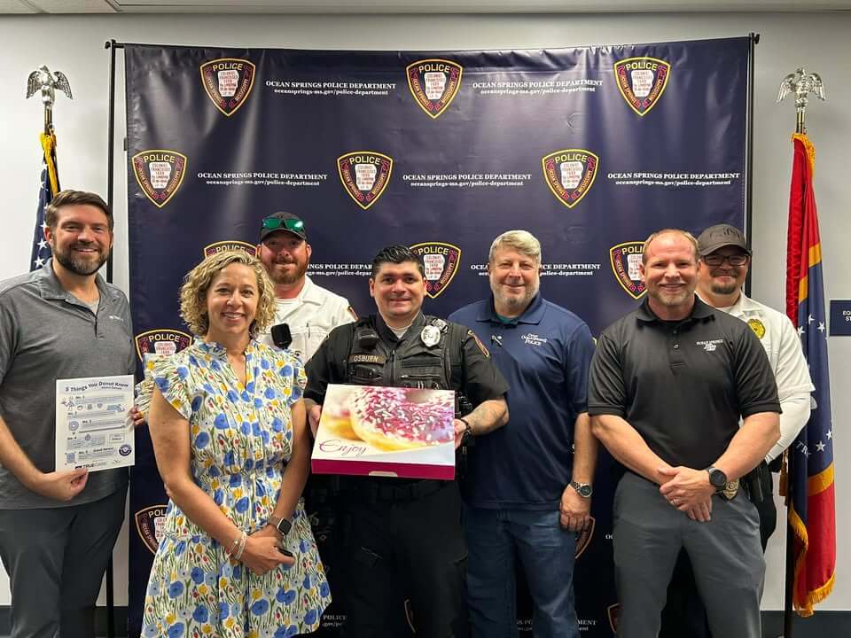 True Care gives donuts to Ocean Springs police for National Donut Day