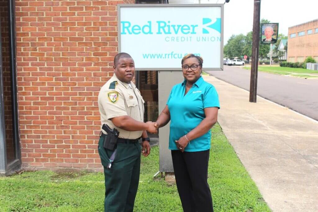 Sheriff's Office thanks Red River Credit Union for TRIAD donation
