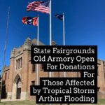 Old National Guard Armory opens for Tropical Storm Arthur relief donations Old National Guard Armory opens for Tropical Storm Arthur relief donations