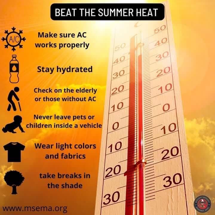 National Weather Service warns of dangerous heat in Mississippi