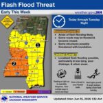 National Weather Service warns of flash flood threat across Mississippi National Weather Service warns of flash flood threat across Mississippi