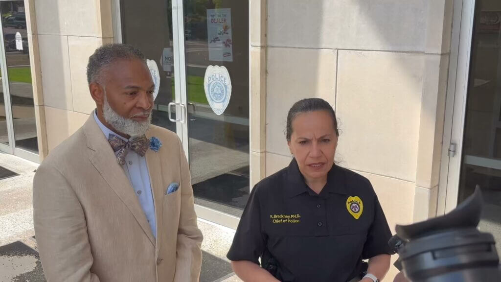 Chief RaShall Brackney updates on triple homicide suspects' municipal court appearance