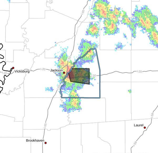 National Weather Service issues severe thunderstorm warning for Rankin County