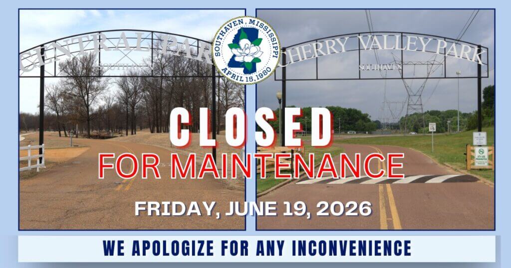 Central Park, Cherry Valley Park close Friday for scheduled maintenance
