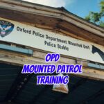 Oxford police mounted patrol practices precision drills Oxford police mounted patrol practices precision drills