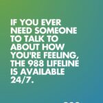 Facebook post urges people to call, text or chat 988 for support Facebook post urges people to call, text or chat 988 for support