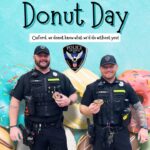 Group shows up for Oxford with sprinkles on National Donut Day Group shows up for Oxford with sprinkles on National Donut Day