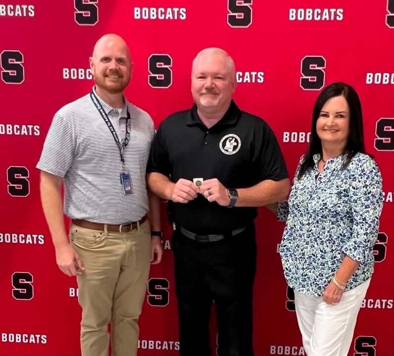 Mark Spence receives Safety and Security award at SCSD convocation
