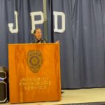 Chief Brackney addresses JPD summer camp youth at training academy Chief Brackney addresses JPD summer camp youth at training academy