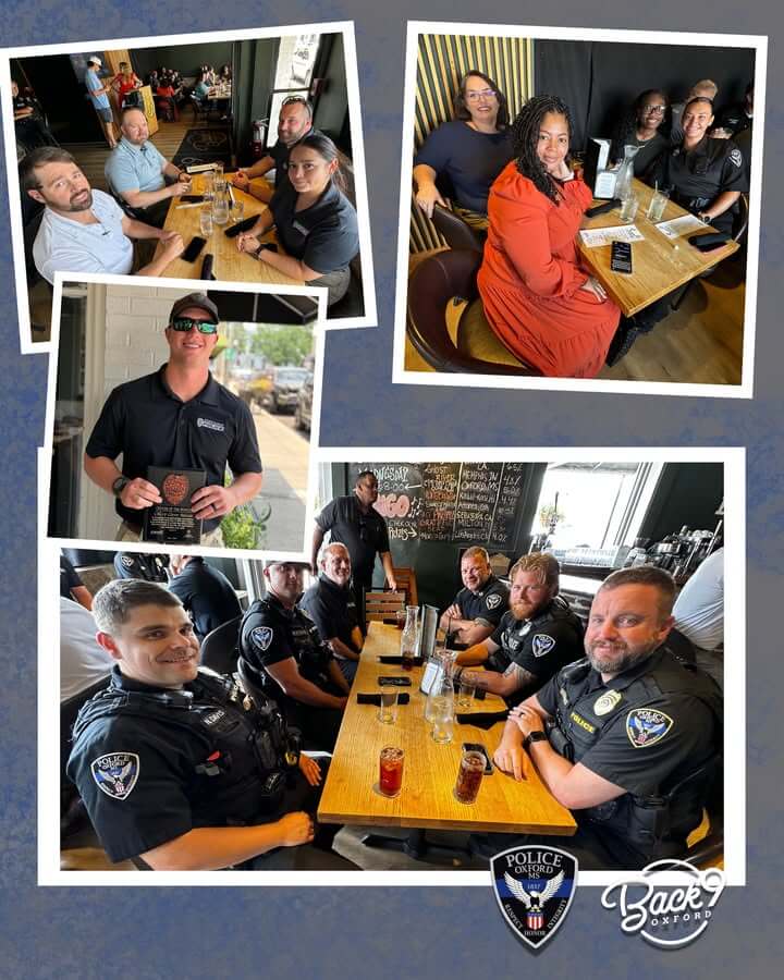 Oxford police honor officer at monthly appreciation lunch