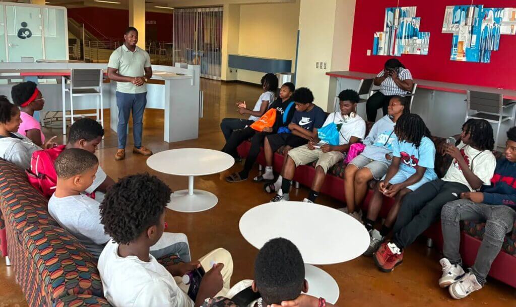 JPD summer camp visits Latasha Norman Center at Jackson State