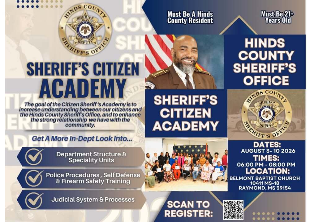 Hinds County Sheriff accepting applications for Citizens Academy