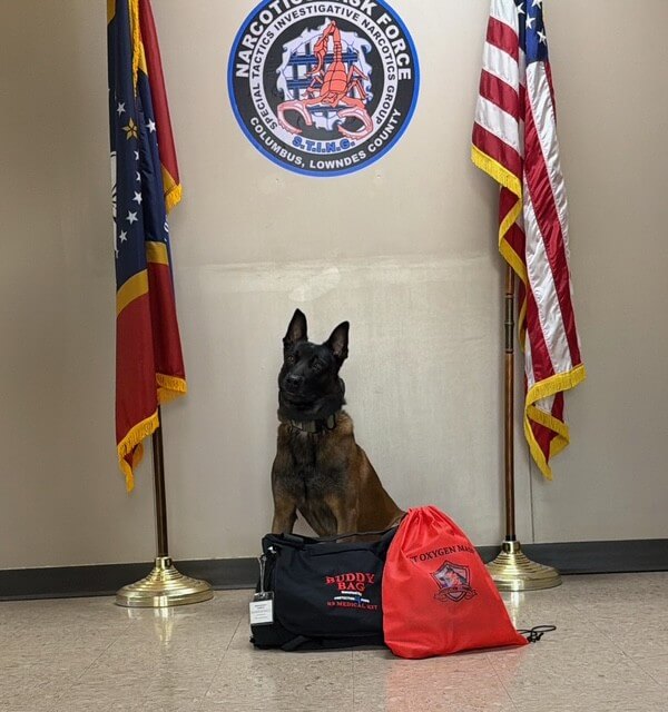Lowndes County Sheriff receives grant-funded K-9 medical kit