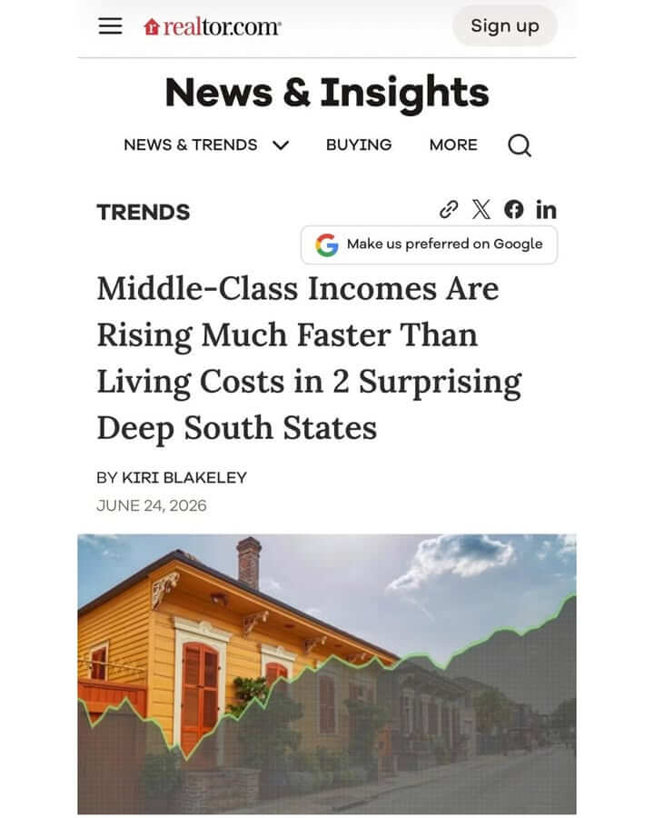 Mississippi middle-class incomes outpace cost-of-living increases