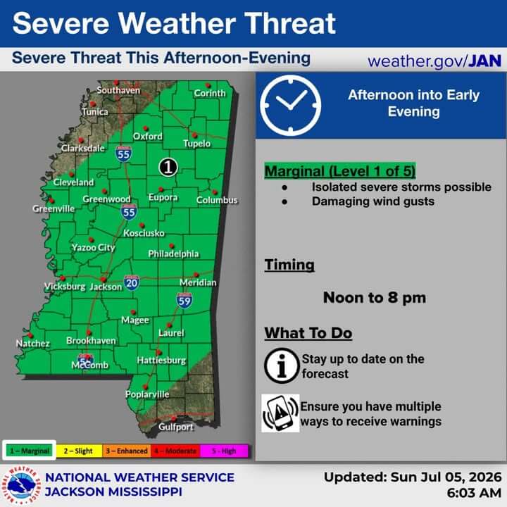 Mississippians urged to stay weather aware