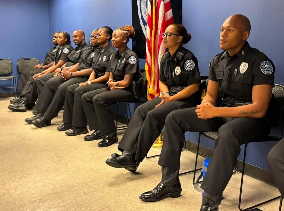 JPD new officers attend first COMPSTAT meeting