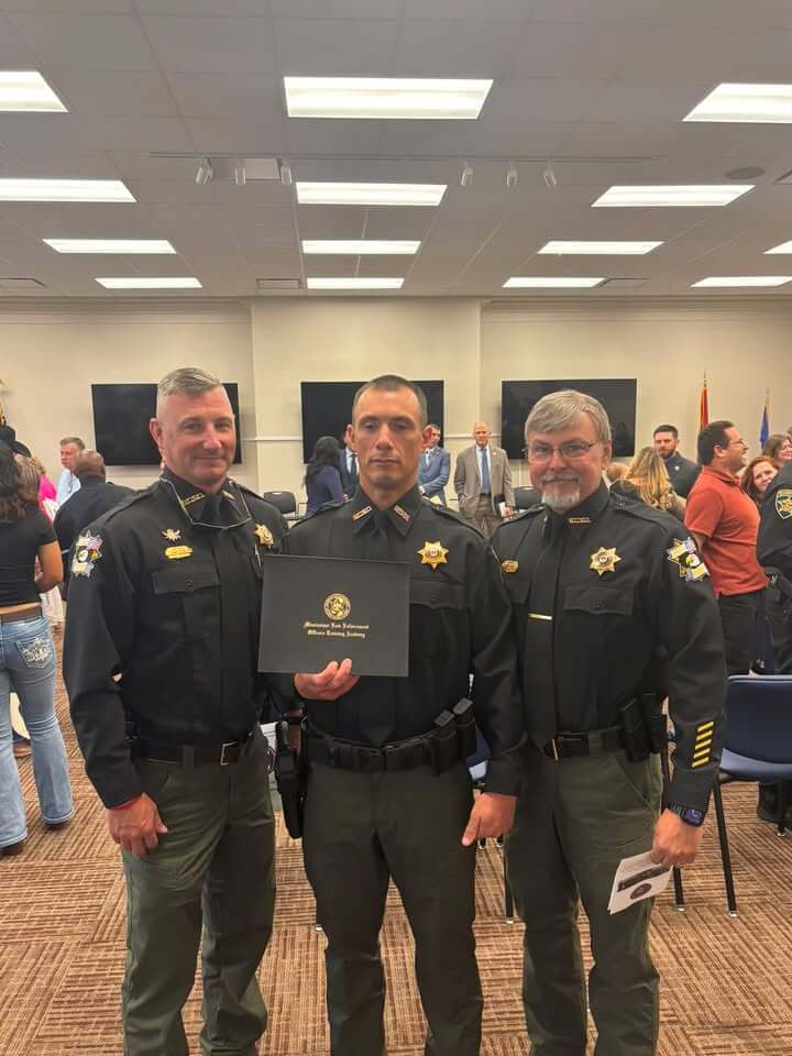 Deputy Jesse Nance graduates second in MLEOTA class, leads in PT