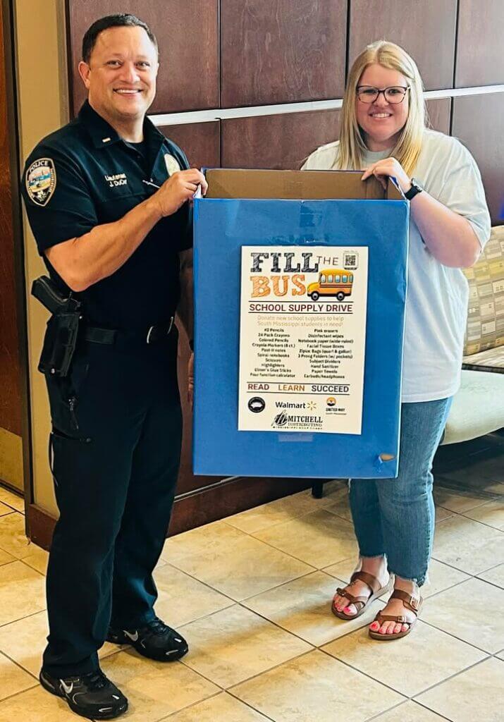 Gulfport Police collect supplies for Fill the Bus drive
