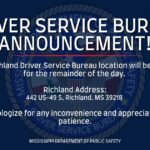 Richland Driver Service Bureau closes for remainder of July 9 Richland Driver Service Bureau closes for remainder of July 9