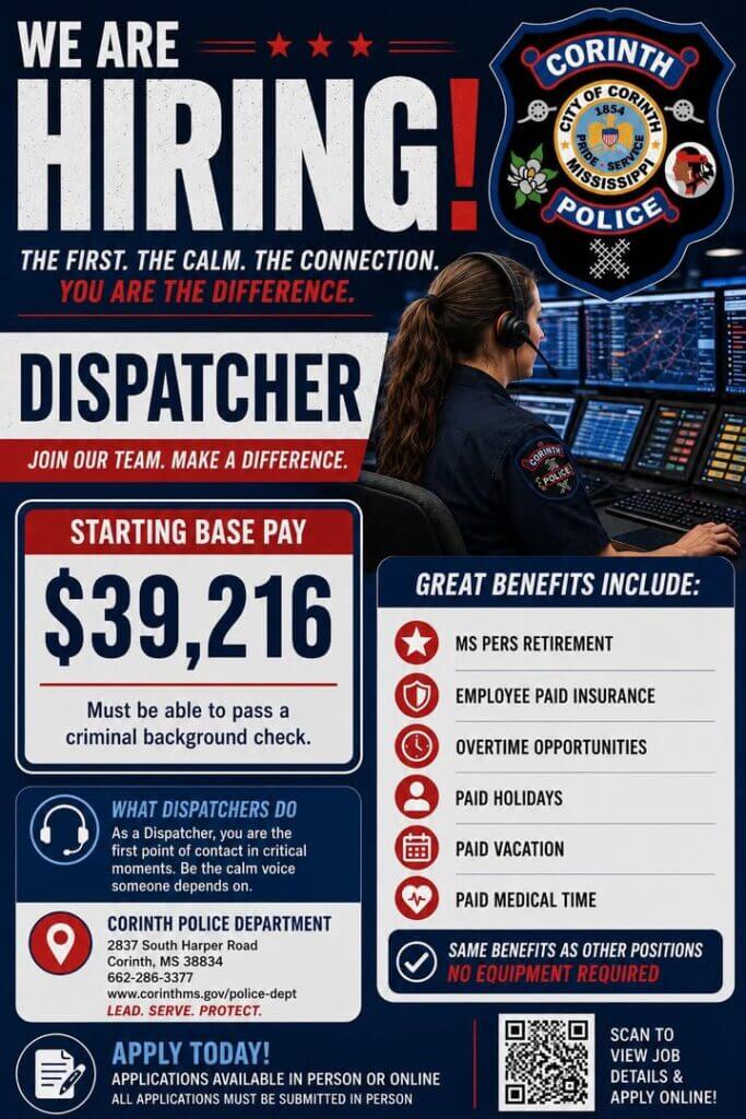 Agency posts opening for full-time dispatcher