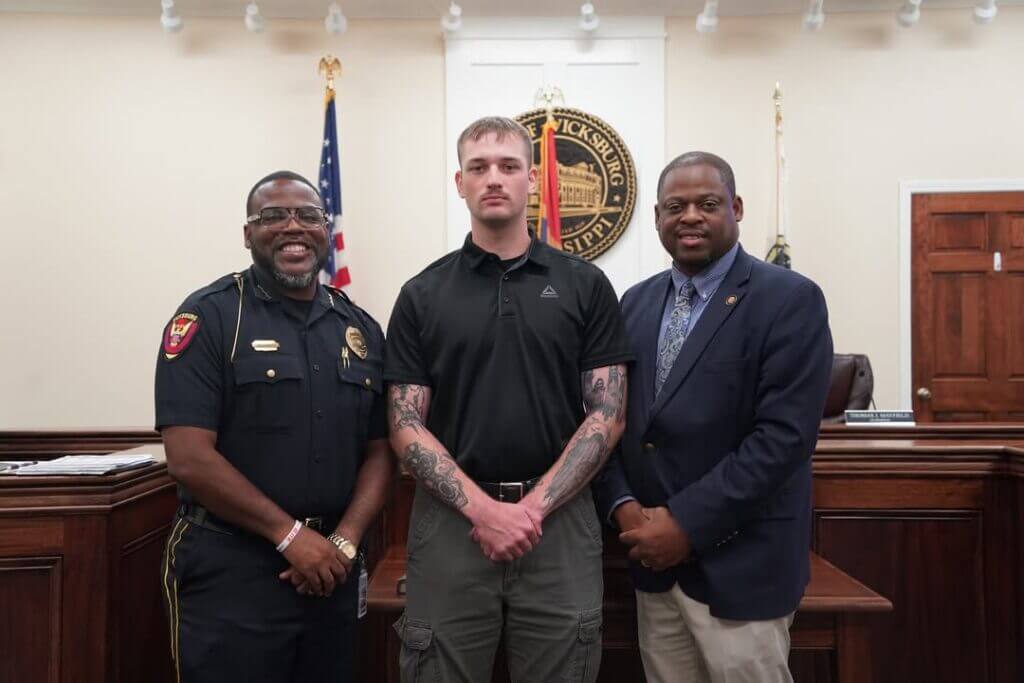 Vicksburg Police swear in Officer Michael Gadd