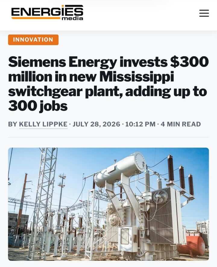 Siemens Energy breaks ground in Rankin County, creates 300 jobs