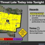 Localized heavy rain, flash flooding increase tonight Localized heavy rain, flash flooding increase tonight
