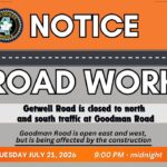 Construction affects traffic at Goodman/Getwell Construction affects traffic at Goodman/Getwell